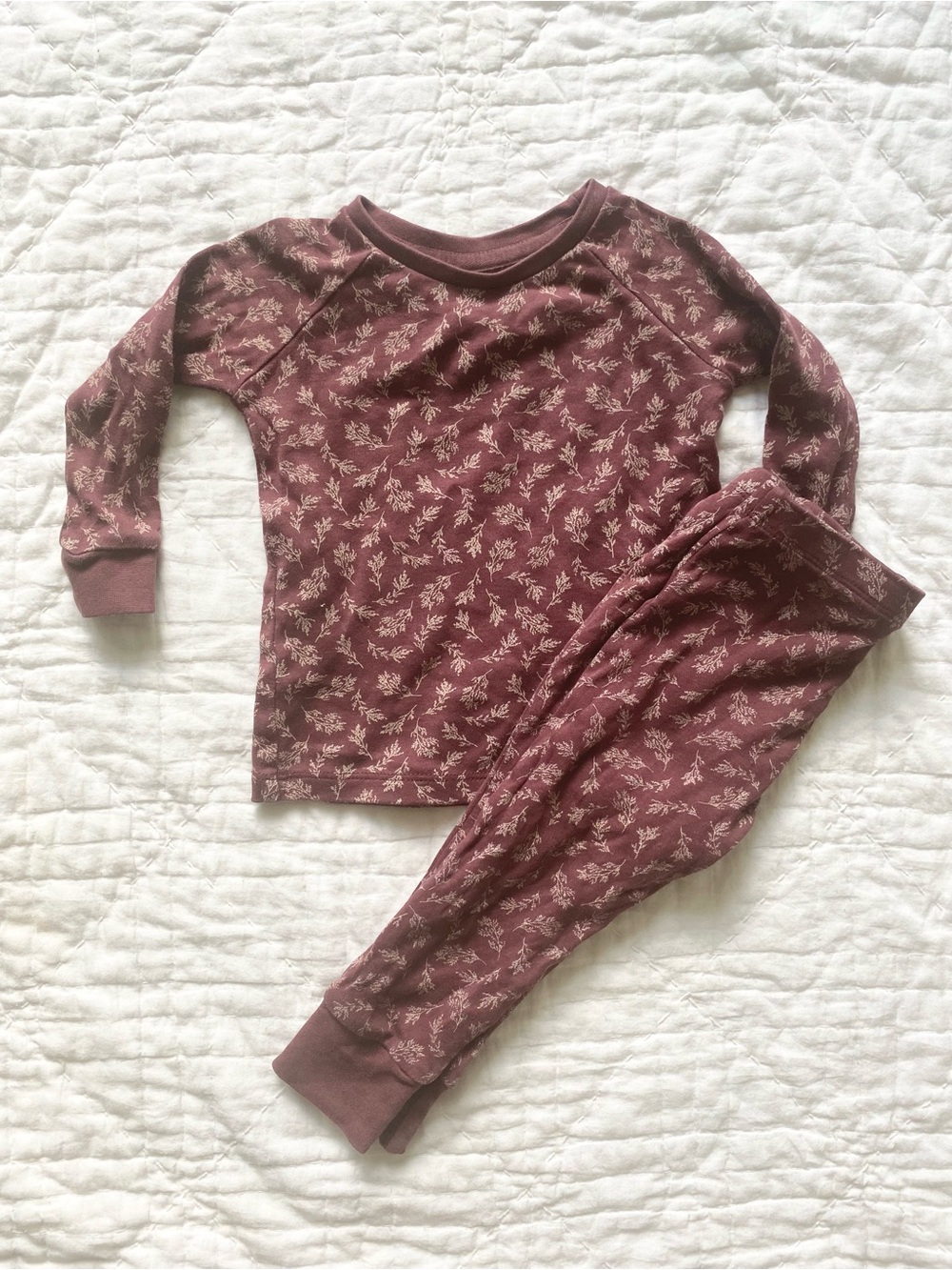 Colored Organics Floral Kids Pajama Set